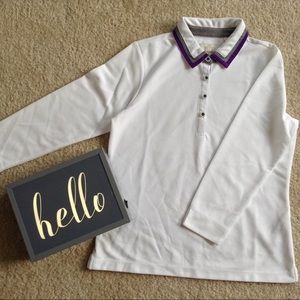 Long Sleeve Collared Golf Top